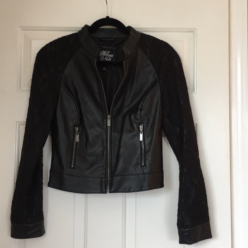 Blanc Noir faux leather jacket